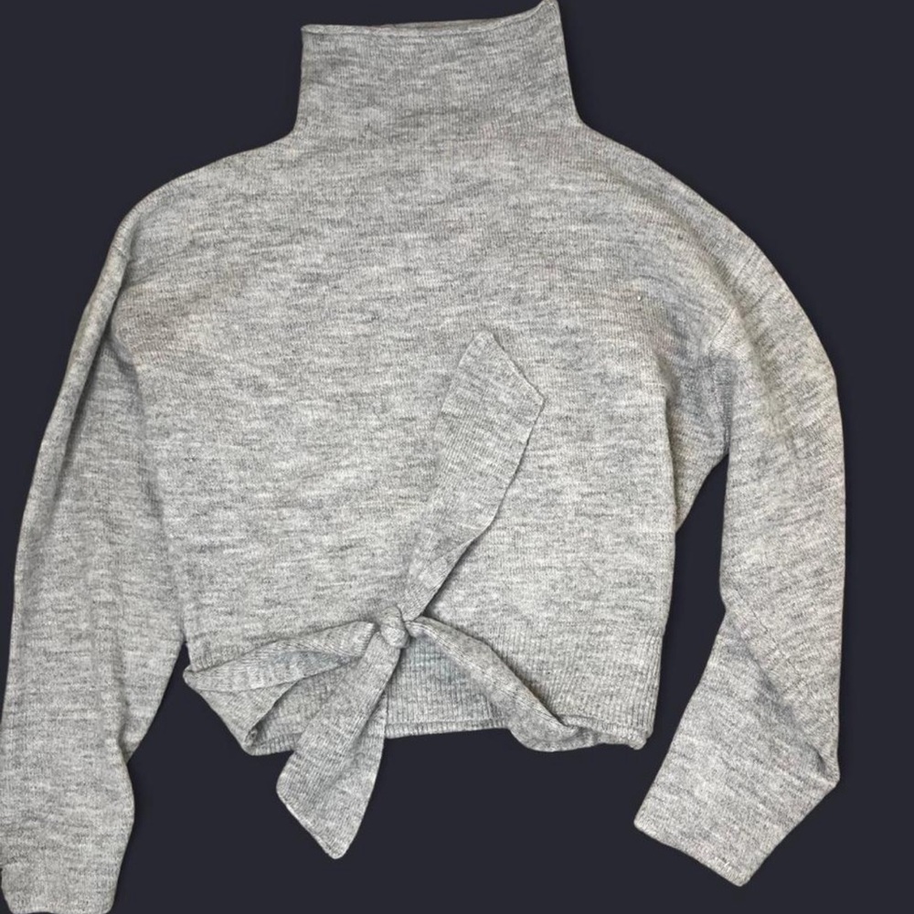 JLUXLABEL Heather Gray Turtleneck Sweater